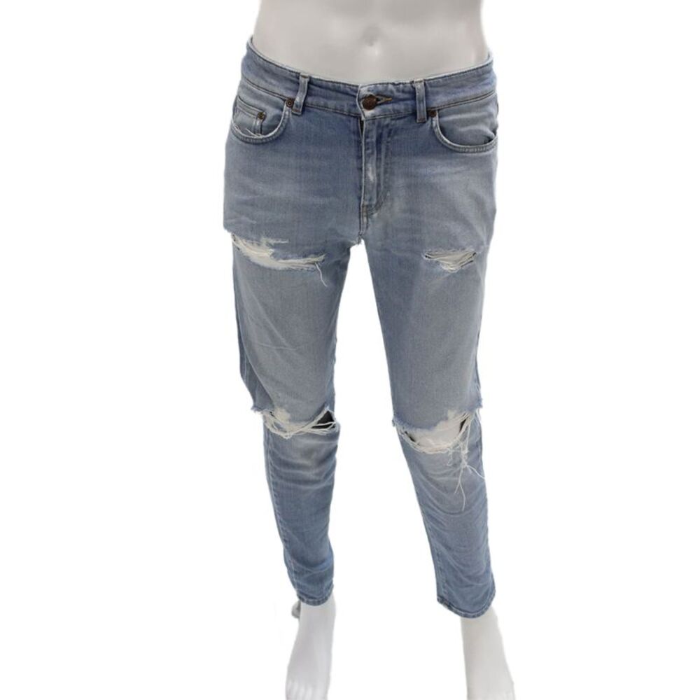 Won Hundred Mens Skinny Jeans Blue Cotton Blend Size 30